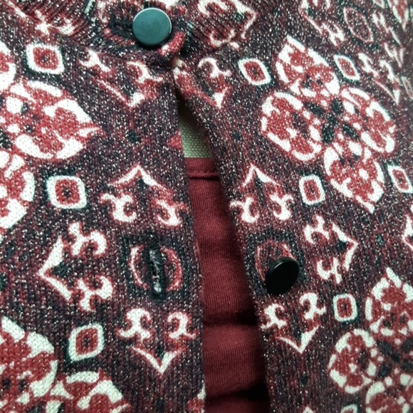 Talbots Maroon Cardigan - Picture 4 of 7